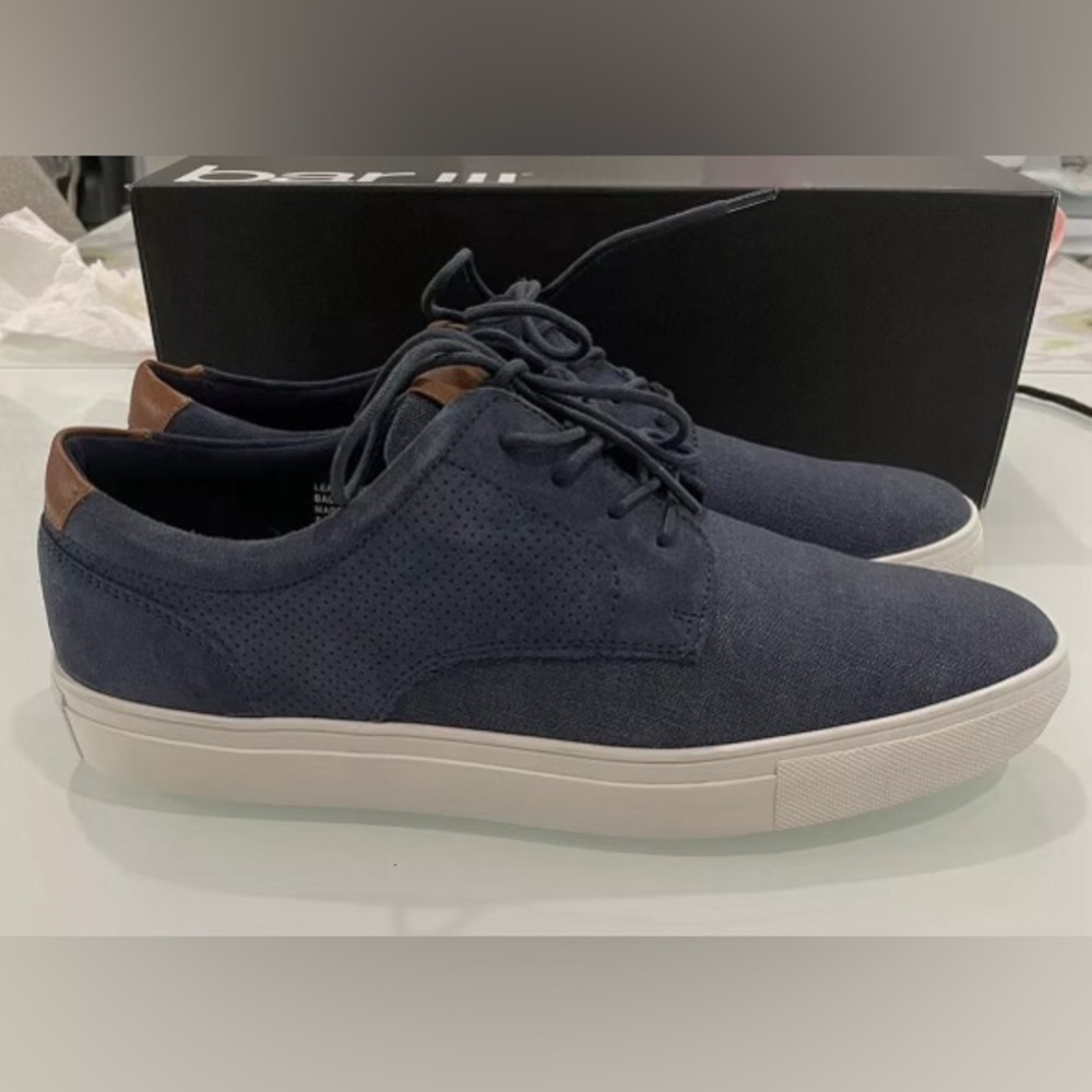 Bar III Snyder Men’s Shoes Navy Blue